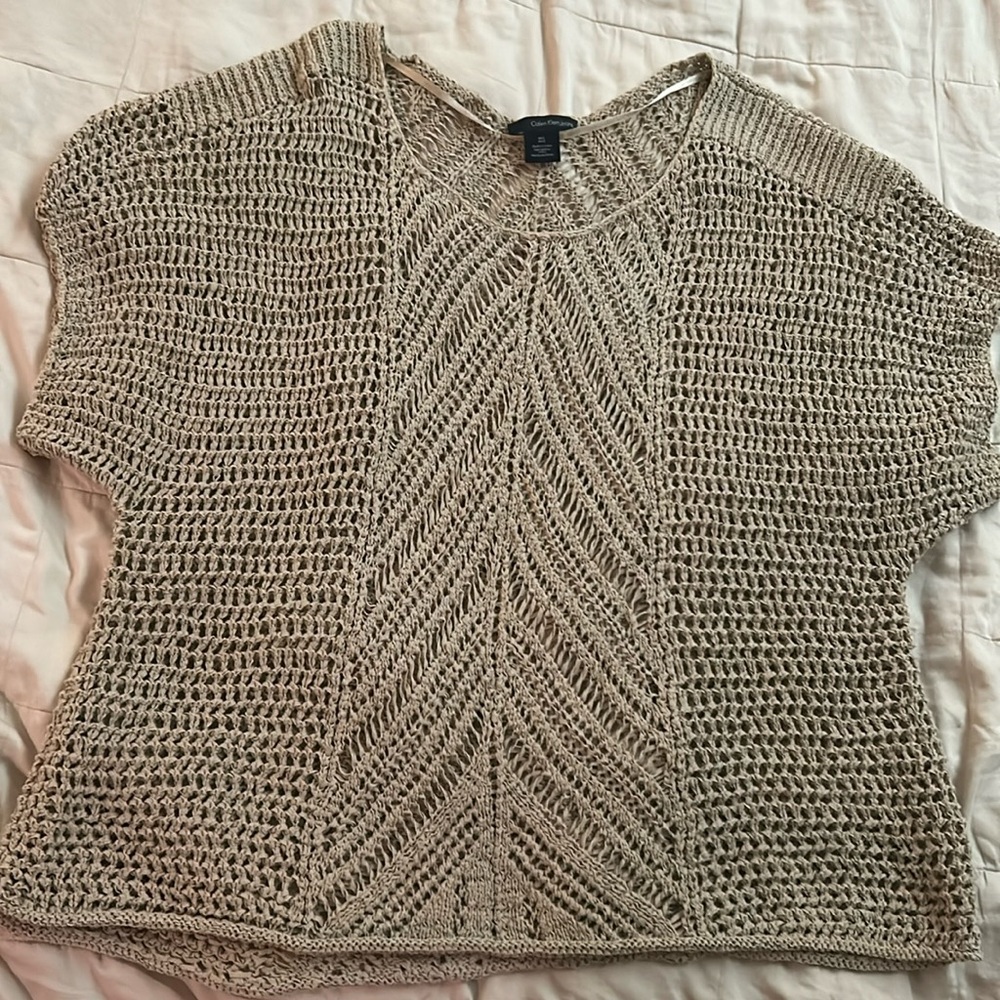 M/L Calvin Klein tan top